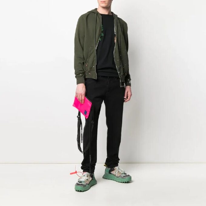 Off-White Bărbați SS21 Imprimat Verde