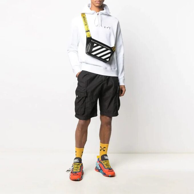 Off-White Bărbați SS21 Logo cu șnur Alb