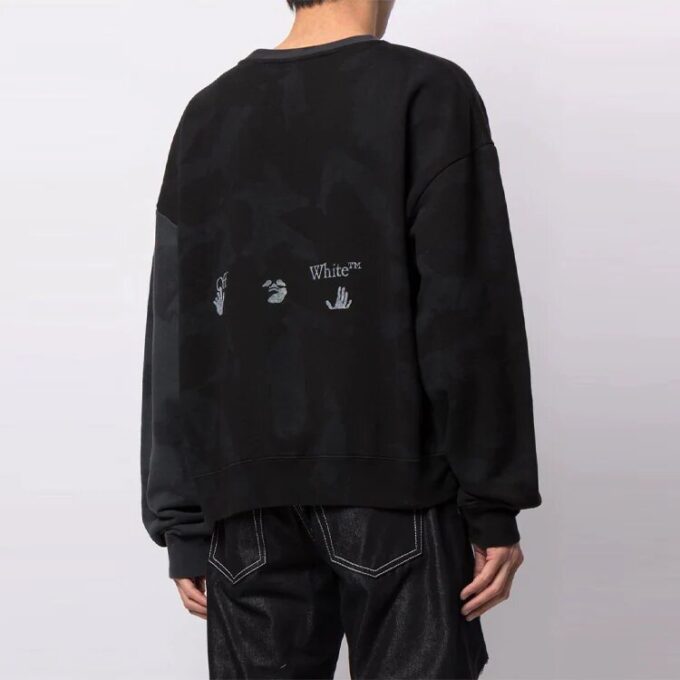 Off-White Bărbați SS21 Logo imprimat Negru