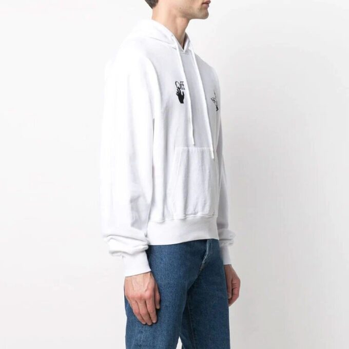 Off-White Bărbați SS21 Tricou alb cu imprimeu logo