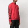 Off-White Bărbați SS21 Twill cu imprimeu logo, croială largă, roșu
