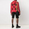 Off-White Bărbați SS21 Twill cu imprimeu logo, croială largă, roșu