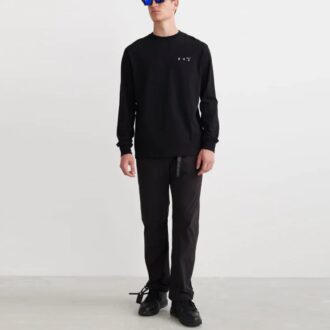 Off-White Bărbați SS22 Caravaggio Pictură Guler Rotund Negru Off-White Bărbați SS22 Caravaggio Pictură Guler Rotund Negru