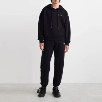 Off-White Bărbați SS22 Caravaggio Pictură Imprimare Cu glugă Mâneci lungi Negru Off-White Bărbați SS22 Caravaggio Pictură Imprimare Cu glugă Mâneci lungi Negru