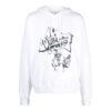 Off-White Bărbați SS22 Cu imprimeu graffiti Șnur Croială largă Alb