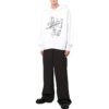 Off-White Bărbați SS22 Cu imprimeu graffiti Șnur Croială largă Alb