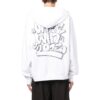 Off-White Bărbați SS22 Cu imprimeu graffiti Șnur Croială largă Alb