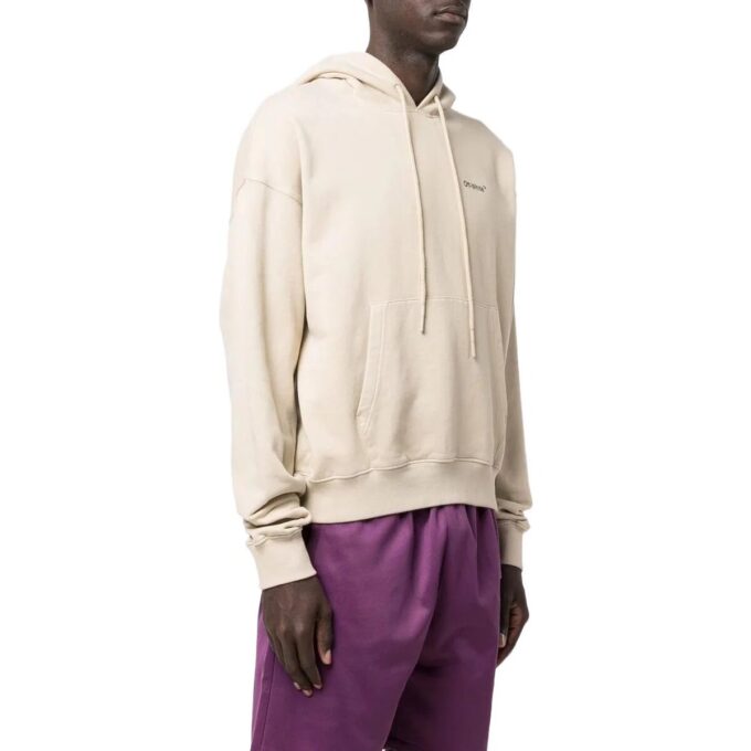Off-White Bărbați SS22 Culoare solidă Geometrie Logo Arrows Imprimare Bej