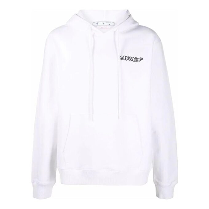 Off-White Bărbați SS22 Culoare solidă Imprimare logo Alb