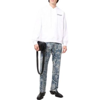 Off-White Bărbați SS22 Culoare solidă Imprimare logo Alb Off-White Bărbați SS22 Culoare solidă Imprimare logo Alb