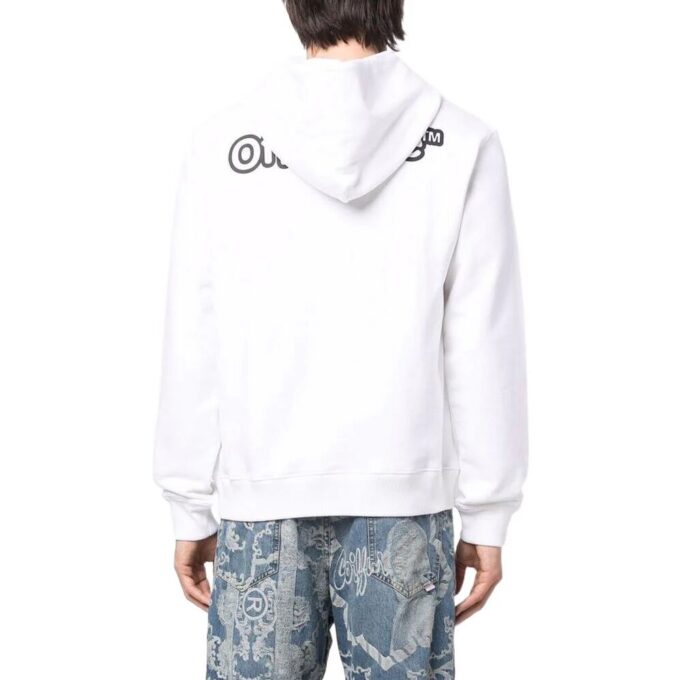 Off-White Bărbați SS22 Culoare solidă Imprimare logo Alb