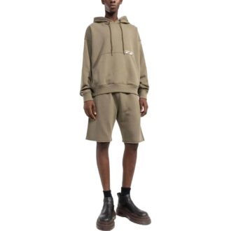 Off-White Bărbați SS22 Culoare solidă Imprimare logo Dungi Cu glugă Mâneci lungi Versiune Maro Off-White Bărbați SS22 Culoare solidă Imprimare logo Dungi Cu glugă Mâneci lungi Versiune Maro