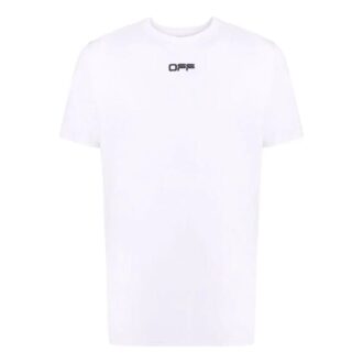 Off-White Bărbați SS22 Culoare solidă Imprimare logo Guler rotund Pantaloni Scurți Mâneci scurte Tricou alb Off-White Bărbați SS22 Culoare solidă Imprimare logo Guler rotund Pantaloni Scurți Mâneci scurte Tricou alb
