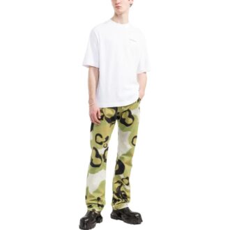 Off-White Bărbați SS22 Culoare solidă Logo tipărit cu litere Tricou cu mâneci scurte, alb Off-White Bărbați SS22 Culoare solidă Logo tipărit cu litere Tricou cu mâneci scurte, alb