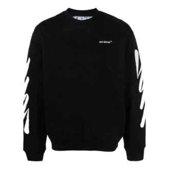 Off-White Bărbați SS22 Imprimare logo Guler rotund Negru Off-White Bărbați SS22 Imprimare logo Guler rotund Negru