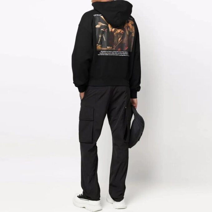 Off-White Bărbați SS22 Imprimare logo Negru