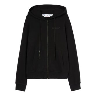 Off-White Bărbați SS22 Jachetă cu fermoar și imprimeu, negru Off-White Bărbați SS22 Jachetă cu fermoar și imprimeu, negru