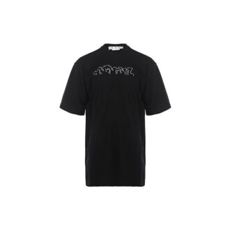 Off-White Bărbați SS22 Model cu imprimeu cu litere de desene animate, Pantaloni Scurți, negru Off-White Bărbați SS22 Model cu imprimeu cu litere de desene animate, Pantaloni Scurți, negru
