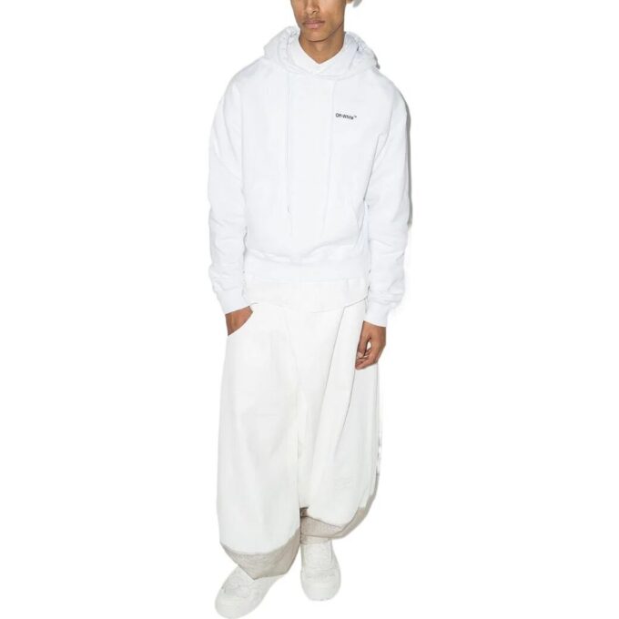 Off-White Bărbați SS22 Pantaloni Scurți Versiune casual cu mâneci lungi Alb