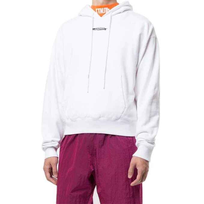 Off-White Bărbați Workers Logo Alb