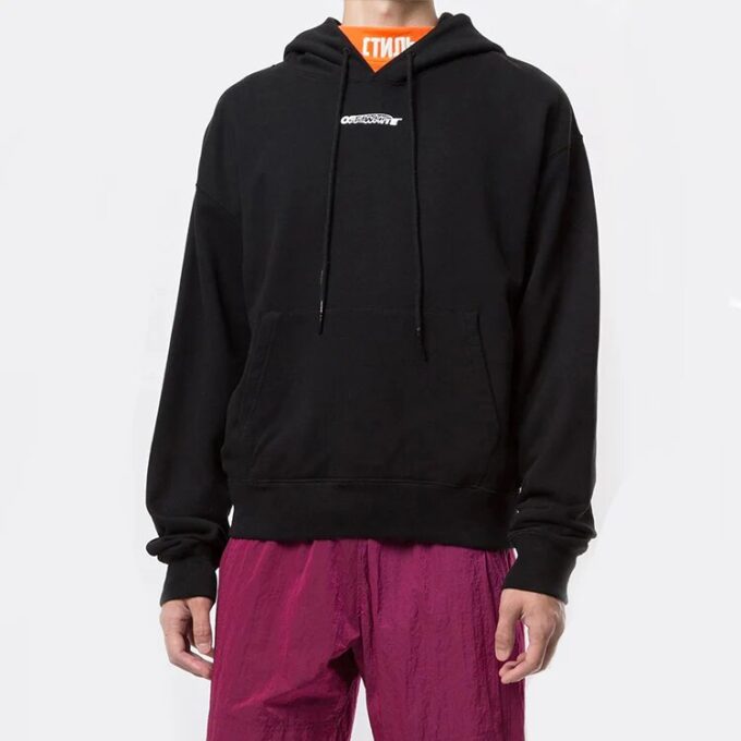 Off-White Bărbați Workers Logo Negru