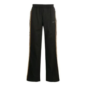 Off-White Men’s Logo Side Stripe Sports Pants/Trousers/Joggers Loose Fit Black