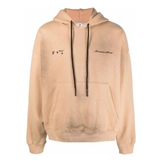Off-White Men’s x Mercedes-Benz Mercedes Benz Crossover SS22 Pulover cu glugă, mâneci lungi, culoare solidă, bej