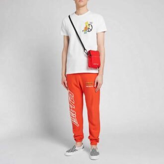 Off-White Men’s x The Simpsons/ The Simpsons Crossover Printing Pantaloni Scurți Ordinary Version White T-Shirt