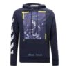 Off-White Pantaloni de pictură pentru bărbați, albastru marin