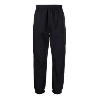 Off-White Pantaloni lungi casual pentru bărbați FW21, culoare solidă, croială largă, negru