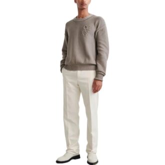 Off-White Pantaloni scurți casual pentru bărbați FW22 din twill cu imprimeu, lungime până la genunchi, talie elastică, croială lejeră, albi