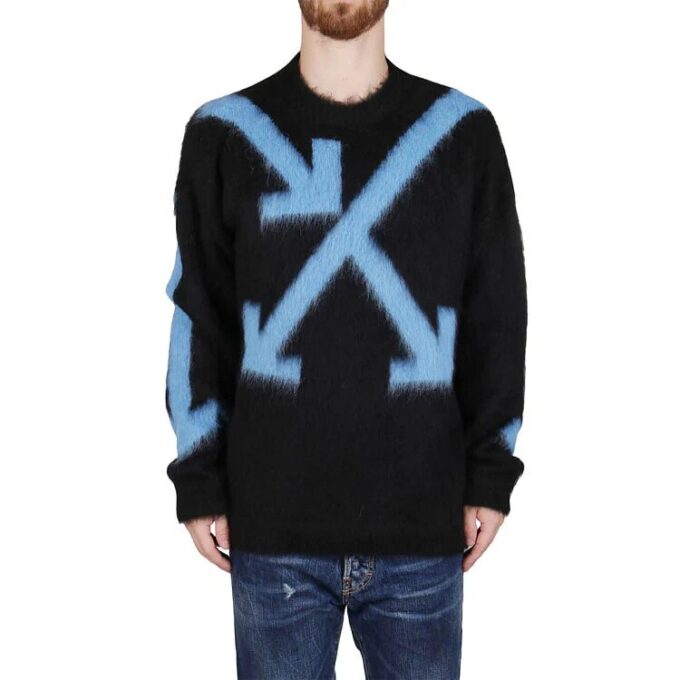 Off-White Pantaloni scurți pentru bărbați SS21 cu imprimeu Arrows, negri