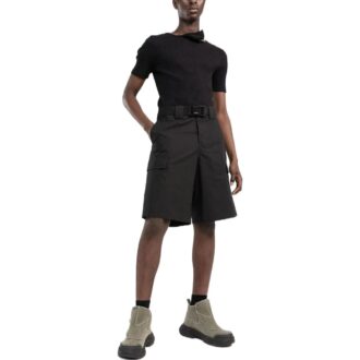 Off-White Pantaloni Scurți sport casual pentru bărbați SS22 cu dungi diagonale, set complet, negru