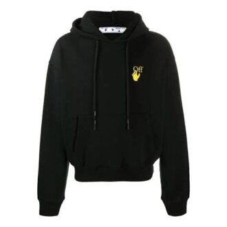 Off-White Pantaloni slim pentru bărbați cu imprimeu logo negru