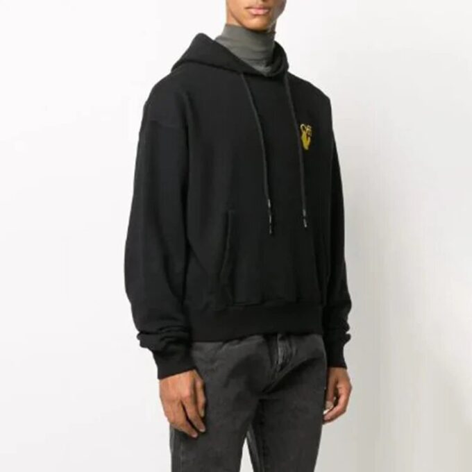 Off-White Pantaloni slim pentru bărbați cu imprimeu logo negru