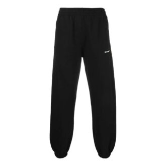 Off-White Pantaloni sport/pantaloni/pantaloni de jogging pentru bărbați FW22, culoare solidă, versiune neagră Off-White Pantaloni sport/pantaloni/pantaloni de jogging pentru bărbați FW22, culoare solidă, versiune neagră