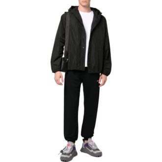 Off-White Pantaloni sport/pantaloni/pantaloni de jogging pentru bărbați FW22, culoare solidă, versiune neagră Off-White Pantaloni sport/pantaloni/pantaloni de jogging pentru bărbați FW22, culoare solidă, versiune neagră
