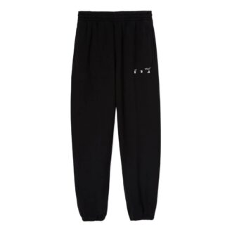 Off-White Pantaloni sport pentru bărbați SS22 Logo Bundle Feet, negri