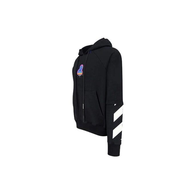 Off-White pentru bărbați cu imprimeu de personaje, negru
