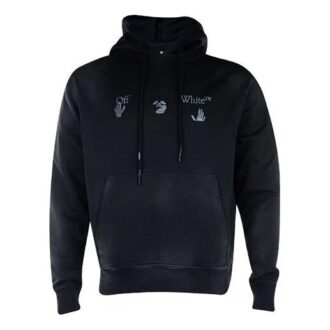 Off-White pentru bărbați, cu imprimeu, versiune standard, negru Off-White pentru bărbați, cu imprimeu, versiune standard, negru
