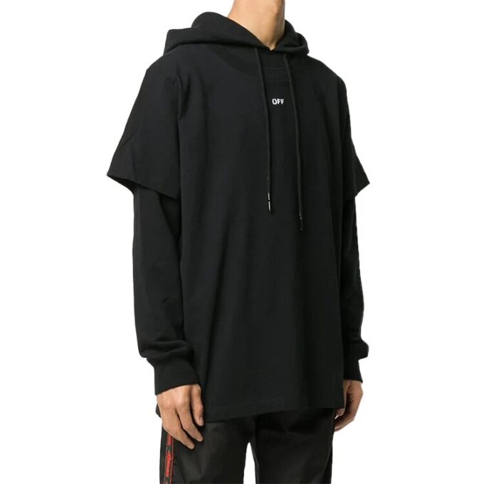 Off-White pentru bărbați cu logo Arrows, negru