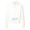 Off-White pentru bărbați cu logo și fermoar, alb