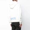 Off-White pentru bărbați cu logo și fermoar, alb