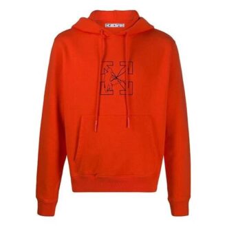 Off-White pentru bărbați cu model de săgeată și logo roșu Off-White pentru bărbați cu model de săgeată și logo roșu