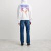 Off-White pentru bărbați Degrad Arrows Loose Fit Alb