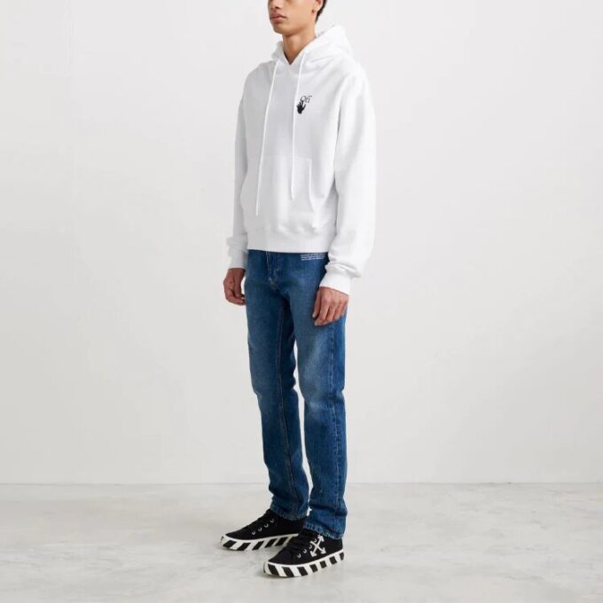 Off-White pentru bărbați Degrad Arrows Loose Fit Alb