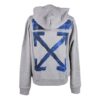 Off-White pentru bărbați din acril cu imprimeu cu săgeți multicolore, model slim, gri