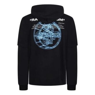 Off-White pentru bărbați, din bumbac imprimat, negru Off-White pentru bărbați, din bumbac imprimat, negru
