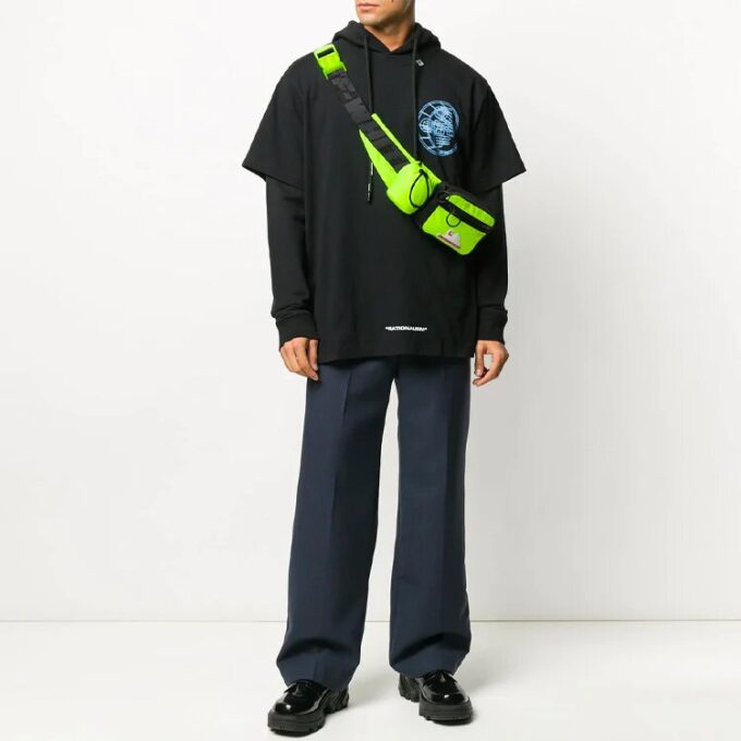 Off-White pentru bărbați, din bumbac imprimat, negru