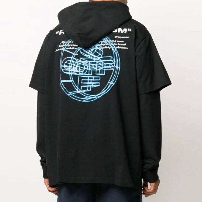 Off-White pentru bărbați, din bumbac imprimat, negru
